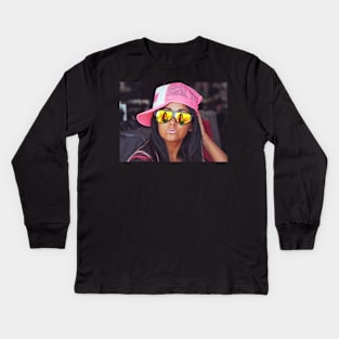 Snooki Spying JWoww Kids Long Sleeve T-Shirt